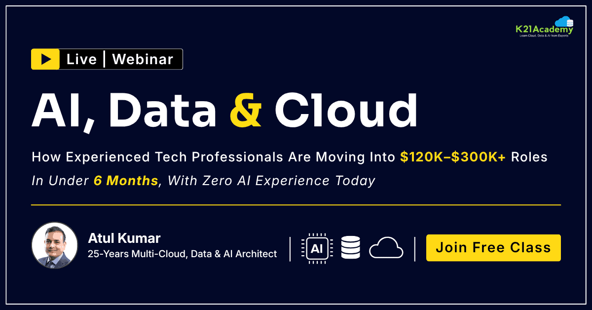 Move into $120K–$300K AI, Data & Cloud roles in under 6 months